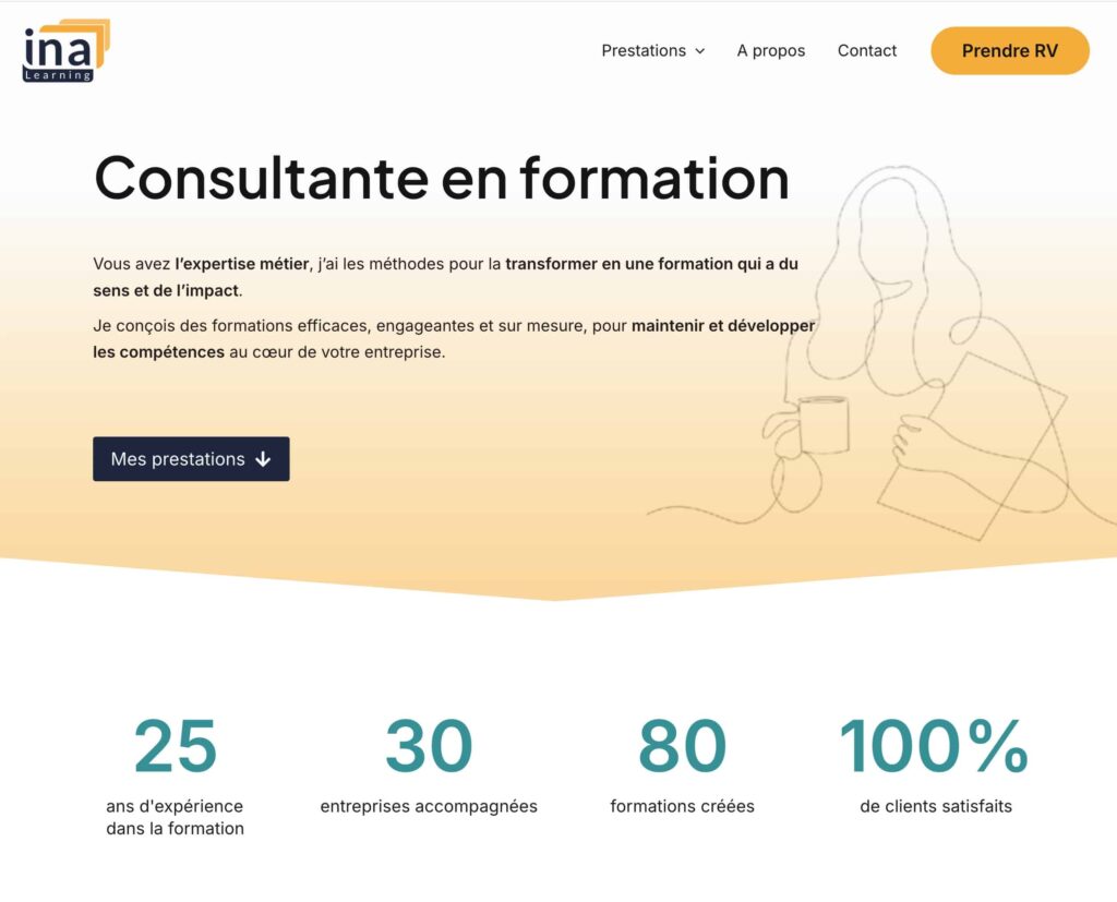 Page d'accueil du site inalearning.fr